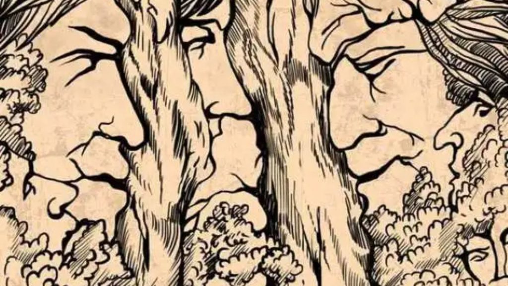 Everyone can see at least three faces – but you need 20/20 vision to count how many there REALLY are