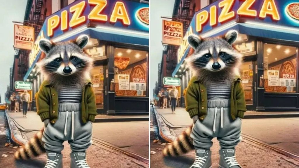 It’s hard not to get distracted by the lights…but you have 20/20 vision if you can see FIVE differences between the pics
