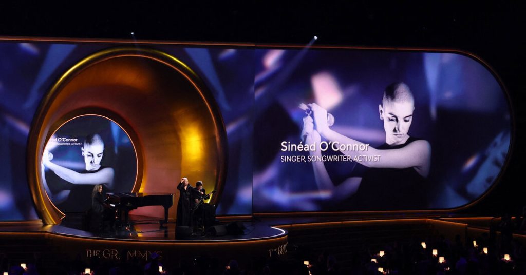 Annie Lennox Honors Sinead O’Connor at Grammys