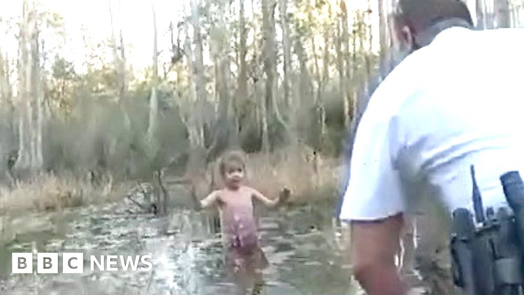 Watch: Missing five-year-old found in Florida swamp