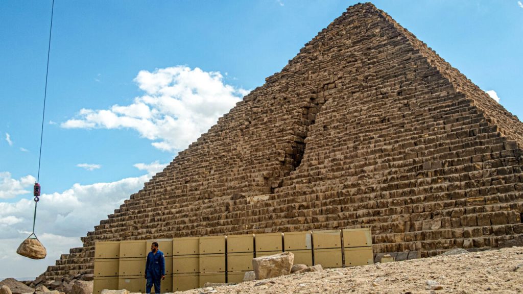 Egypt orders review of pyramid restoration after video sparks public outrage