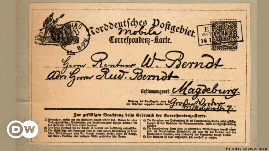 The first German postcard – DW – 07/16/2020