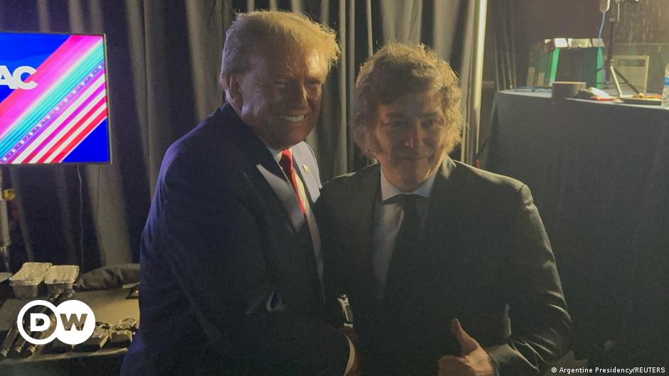 Argentina’s Milei cozies up to Trump on US visit – DW – 02/25/2024