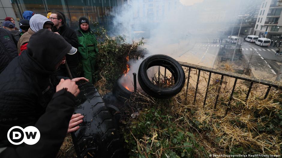 Farmers jam Brussels’ EU quarter park as ministers meet – DW – 02/26/2024