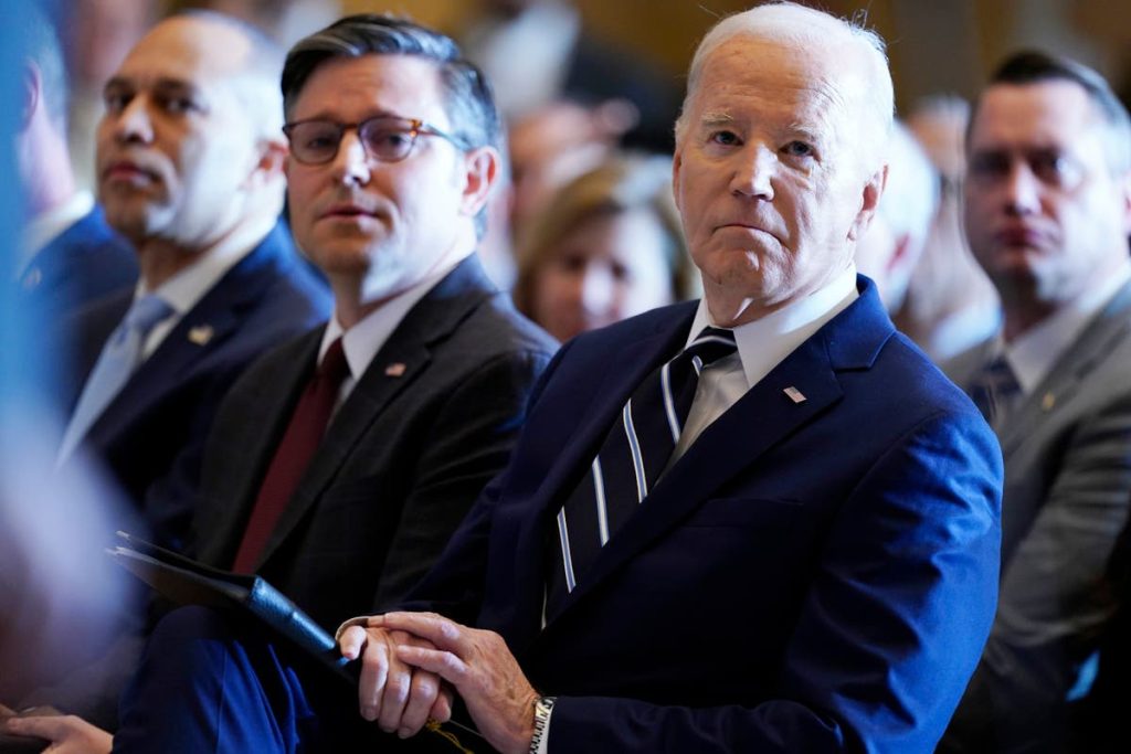 Biden tells House and Senate leaders there’s ‘a lot of work to do’ in last-ditch bid to avoid government shutdown