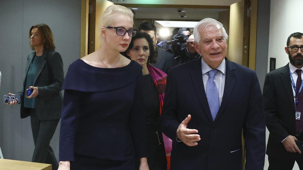 EU diplomacy chief pledges to Navalny’s widow that Putin will be held to account for his death