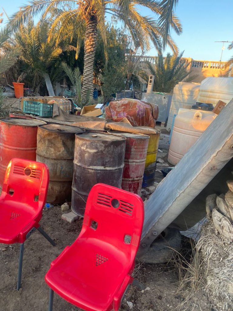Military Intelligence seized a den prepared for storing and smuggling oil derivatives south of Baghdad