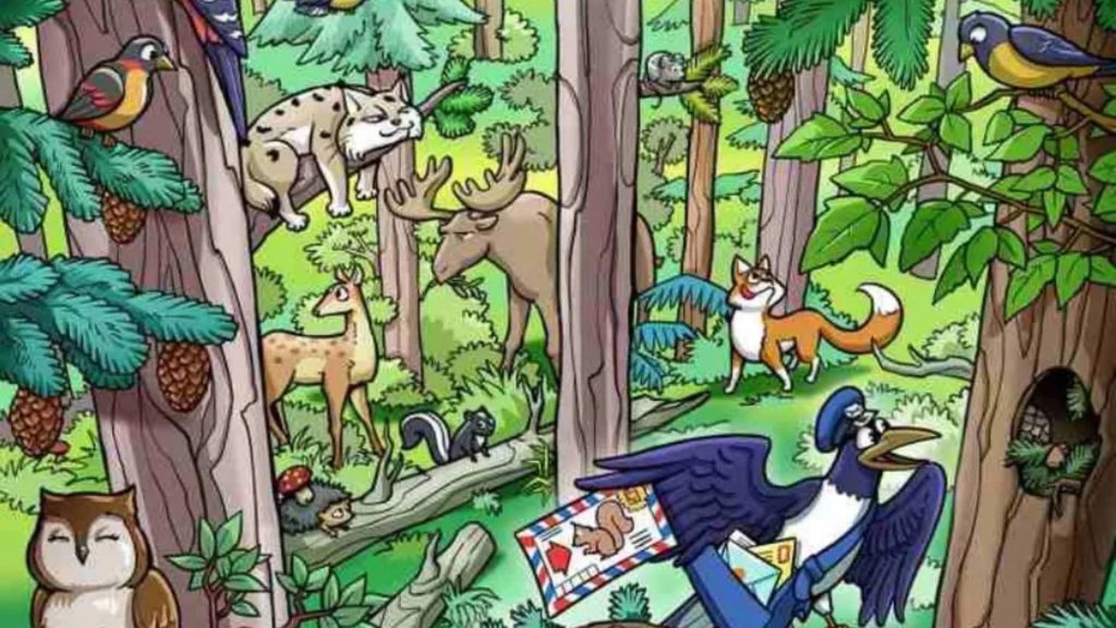 Everyone can see the birds in the jungle – but you have 20/20 vision if you can spot the hidden squirrel in 9 seconds