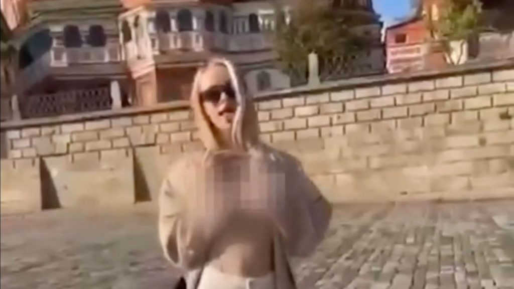 Prudish Putin launches MANHUNT for Ukrainian model filmed going topless in Red Square amid crackdown on ‘debauchery’