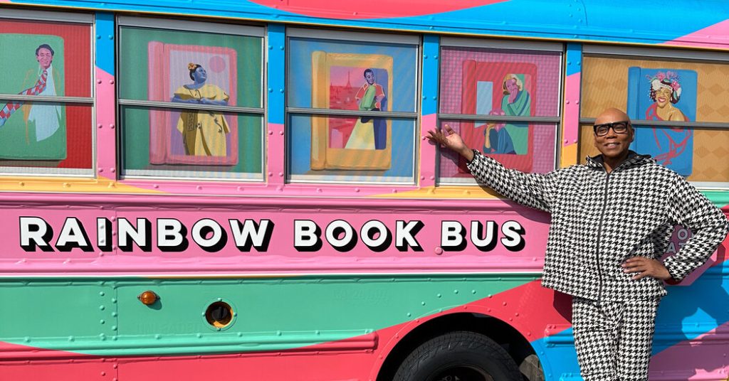RuPaul Is Sending a Rainbow Bus to Give Away Books Targeted by Bans