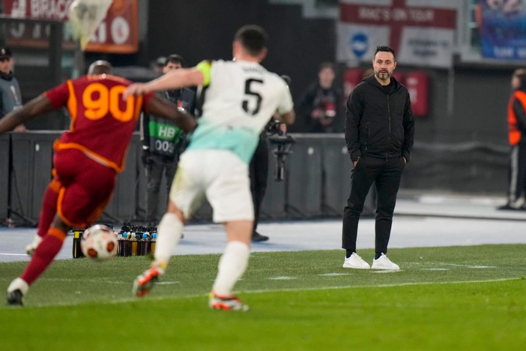 Too much I think – Roberto De Zerbi accepts Roma clash above Brighton level