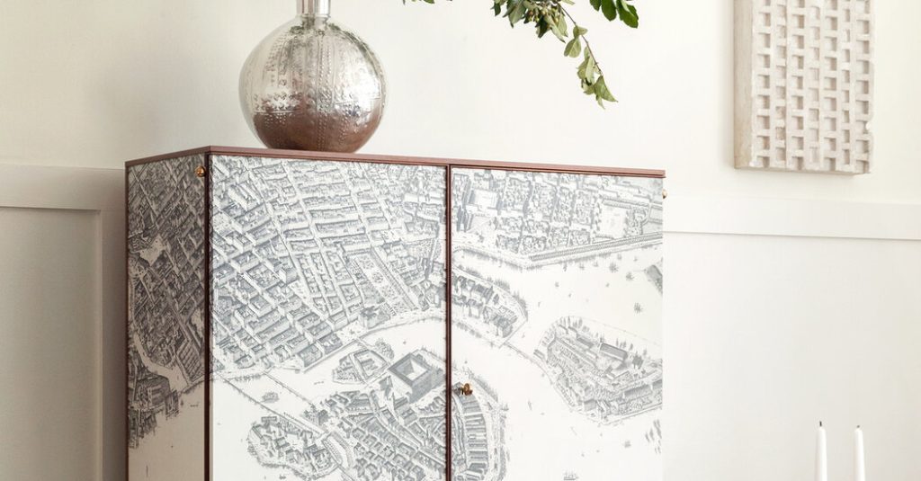 Maps Offer Design Elements for Interiors and Furniture