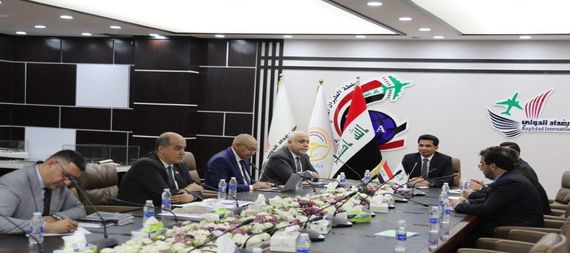Transportation discusses the rehabilitation and development of Baghdad International Airport in the presence of representatives of the International Finance Corporation