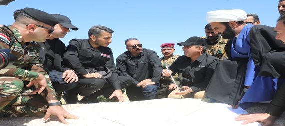 The security services in Najaf conduct a field survey of the governorate’s desert before the month of Ramadan