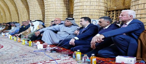 Al-Sudani stresses to the tribal sheikhs of the city district the importance of enhancing security and stability and the cooperation of the tribes with the efforts of the security services