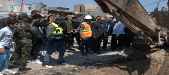 The Governor of Basra issues a warning to the company executing the Great Qurna Sewerage Project due to its delay