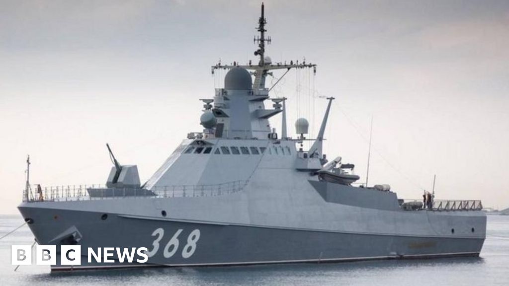 Ukraine war: Russian Black Sea fleet ship damaged in drone attack, Kyiv says