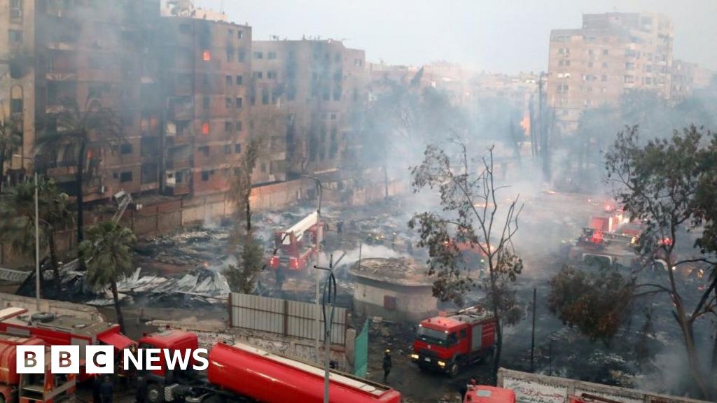 Iconic Cairo film studio engulfed by fire