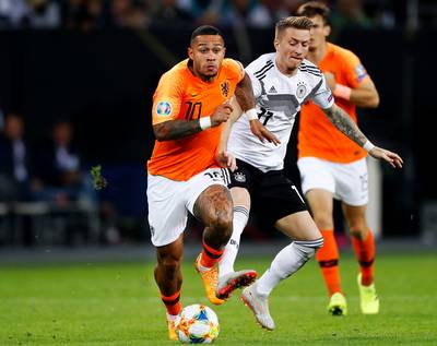 Netherlands enjoyed a resounding win under Koeman in their final away game in Germany