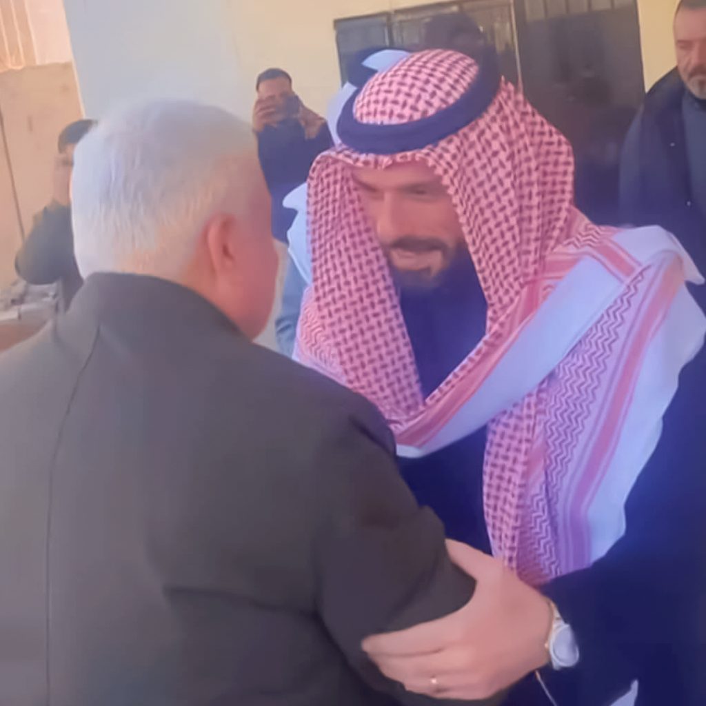 Ali Hatem Al-Sulaiman, commenting on Faleh Al-Fayad’s visit to Anbar: Our doors are open and we welcome everyone