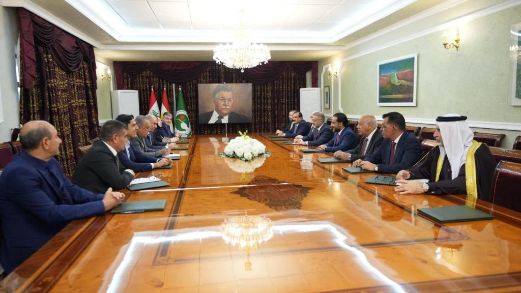 President Al-Halbousi meets with members of the political bureau of the Patriotic Union of Kurdistan