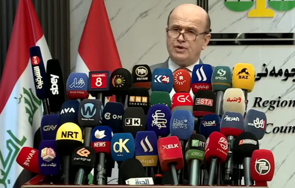 With documents.. Judge Abdul Rahman Zebari announces his withdrawal from the Federal Court