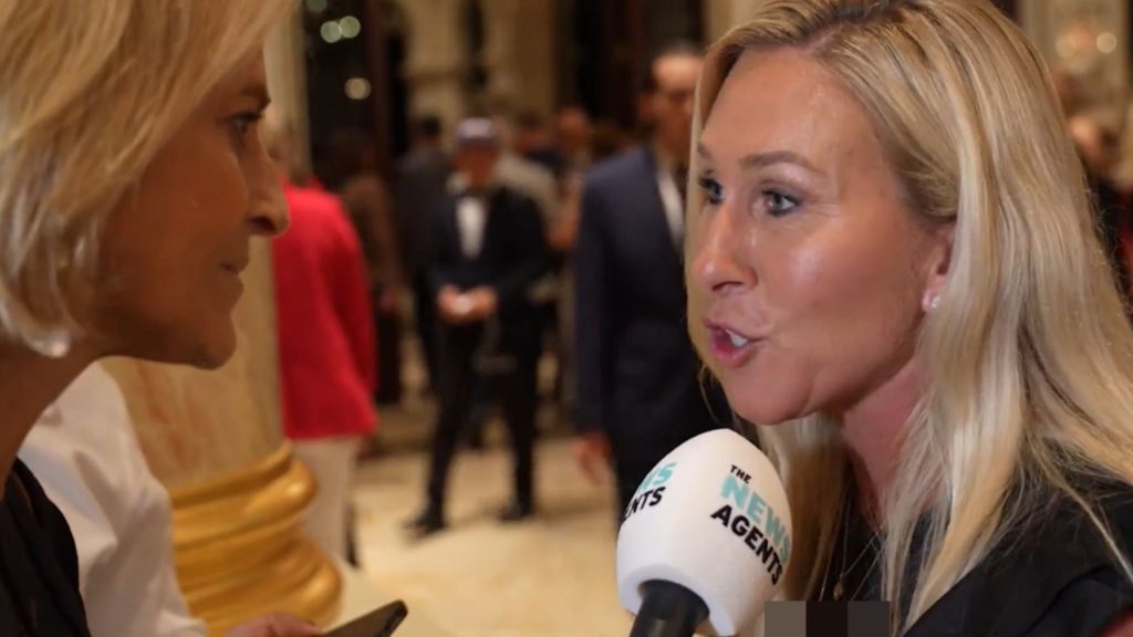 Moment Marjorie Taylor Greene tells ex-BBC host Emily Maitlis to ‘f**k off’ on camera in ‘Jewish space laser’ clash