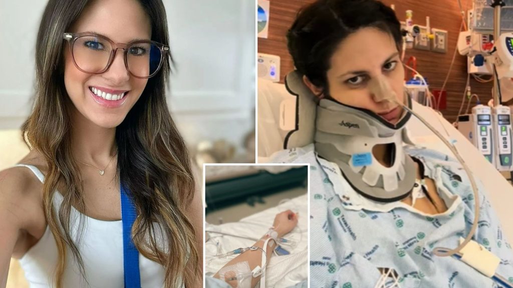 Mum-of-three, 36, left paralysed and choking on her own spit after Botox injections