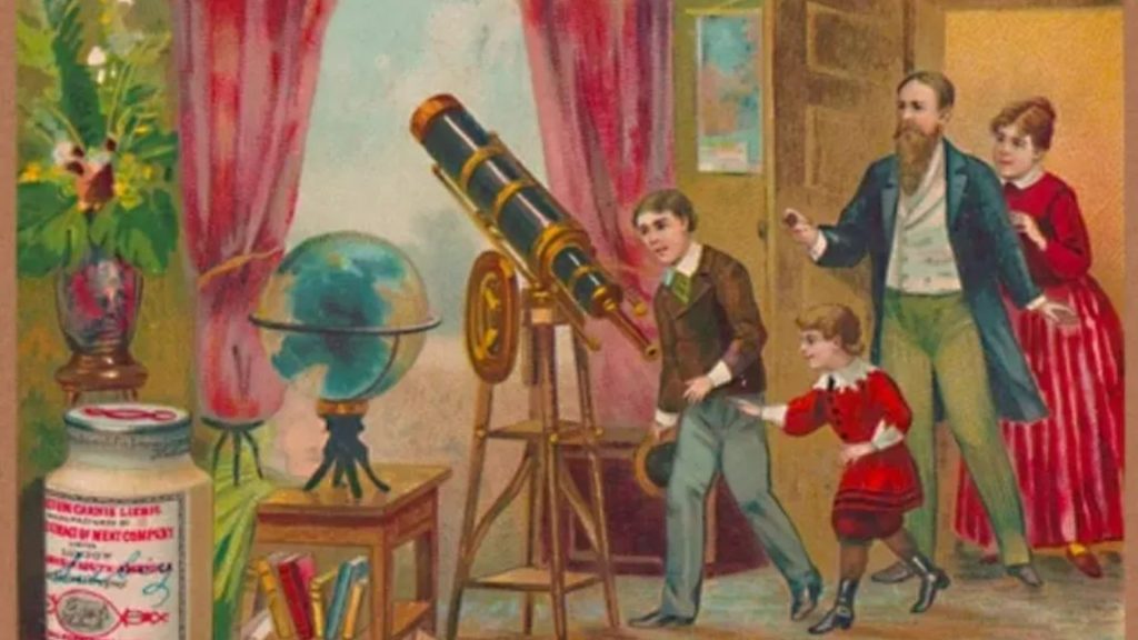 Everyone can see the family – but you have 20/20 vision & a high IQ if you find the hidden astronomer in 12 seconds
