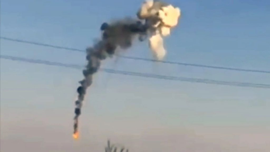 Horror moment Ukrainian fighter jet explodes in fireball after being blasted by Russian ‘Axehead’ missile in dogfight