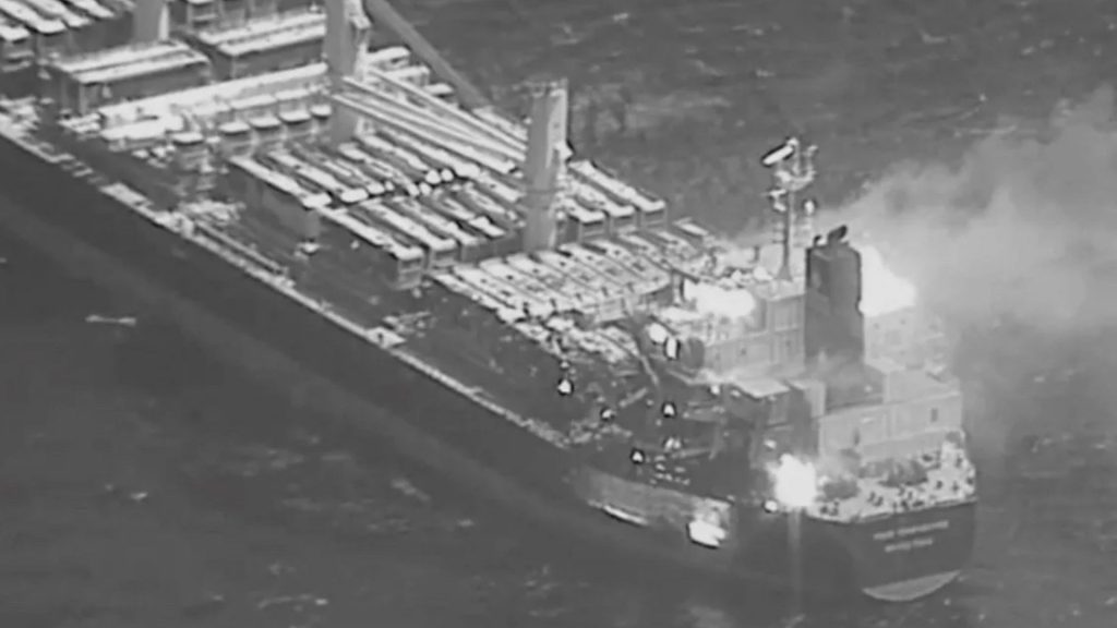 Three killed in first fatal Houthi attack on US cargo ship, say officials as survivors ‘forced to abandon vessel’ – The Sun