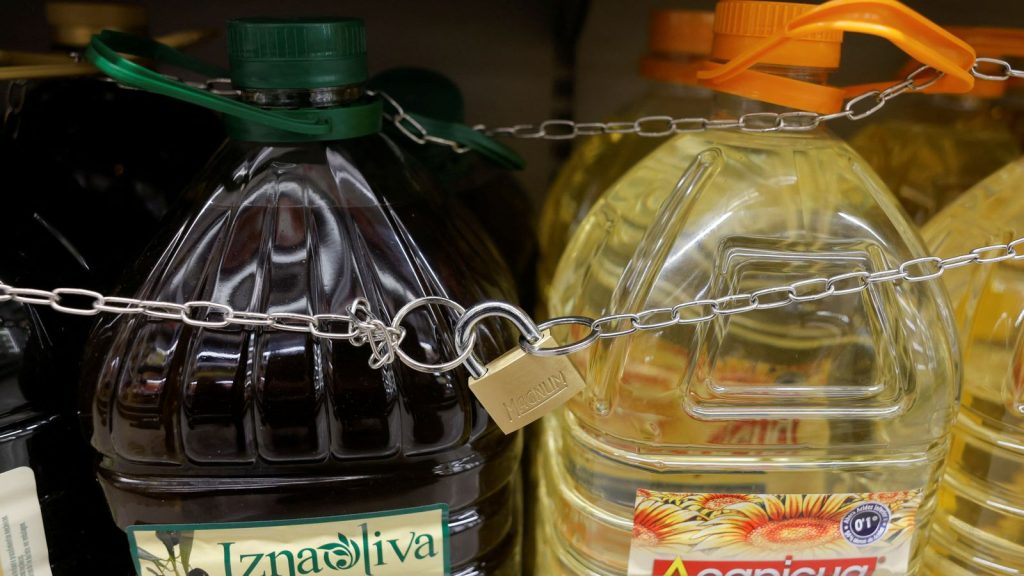 Olive oil most stolen item in many Spanish supermarkets as gangs target ‘liquid gold’ | World News