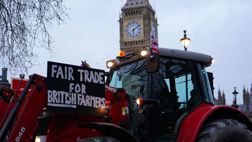 Tractors descend on Parliament over ‘betrayal’ of British farmers in post-Brexit trade deals | Politics News