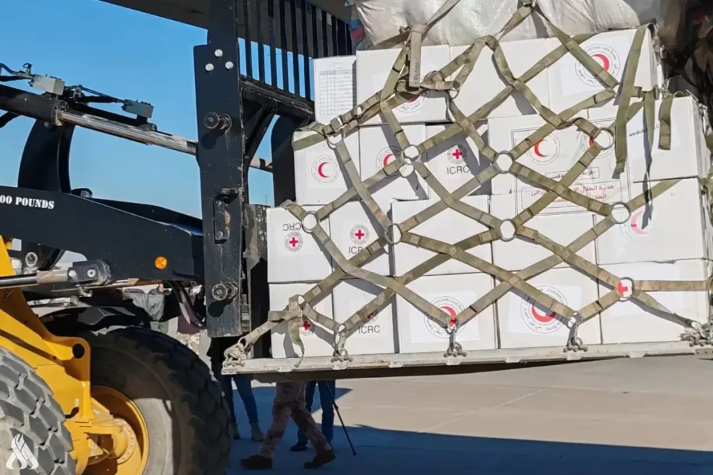 Major General Rasoul announces the arrival of the support convoy to the people of Gaza and the delivery of its materials to the Jordanian side