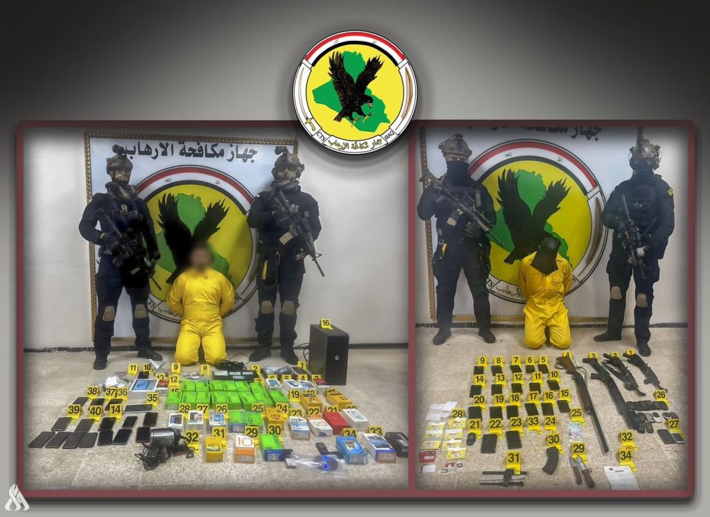 Two terrorists, one a supplier and the other a carrier, belonging to ISIS gangs, were arrested in Kirkuk