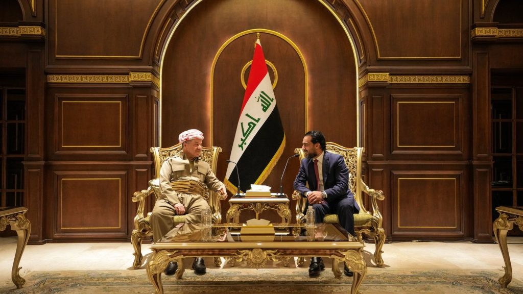 Barzani discusses with Halbousi the political situation in the country