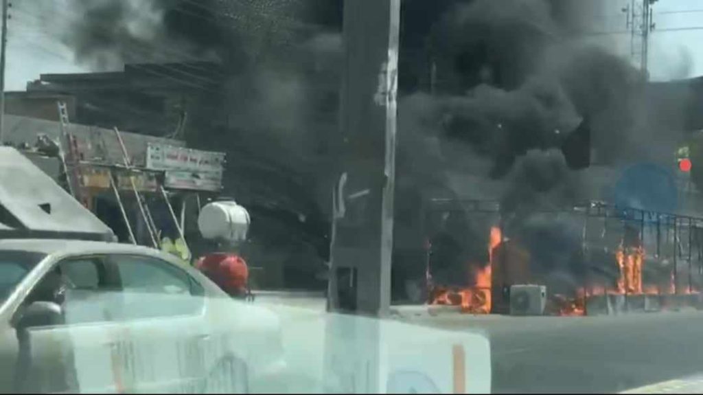 A fire broke out in a Husseini procession in Basra