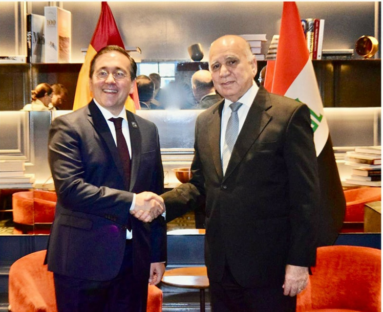 Iraq and Spain stress the importance of strengthening economic relations between the two countries and exchanging official visits