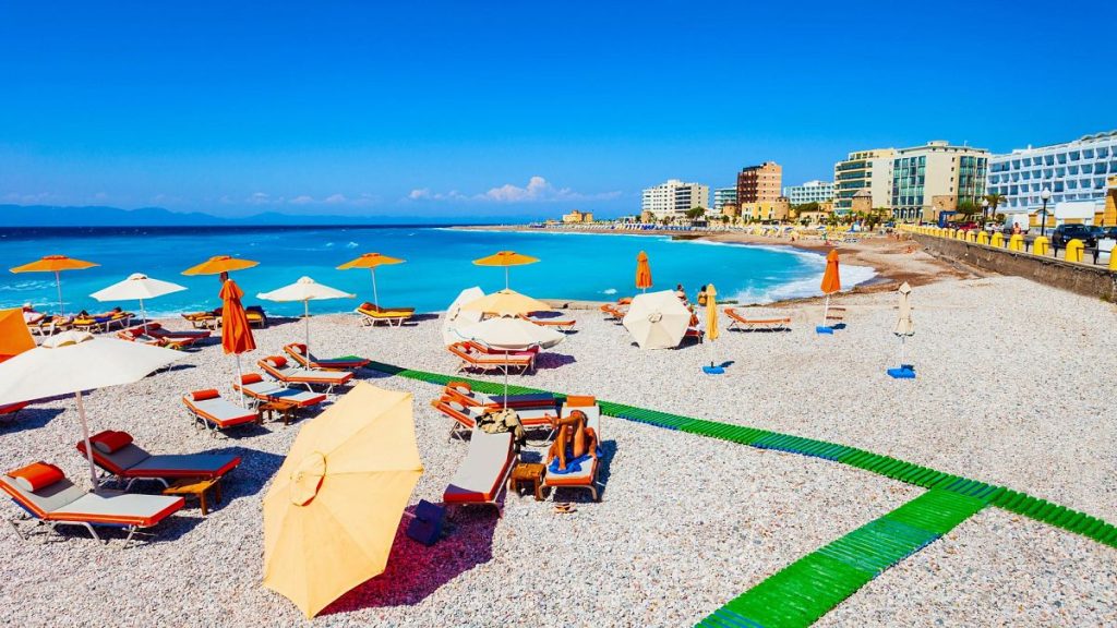 Greek beaches plagued with overcrowding are facing a sunbed crackdown enforced by drones