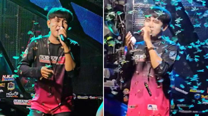 Singer battles through swarm of flying termites circling stage | Lifestyle