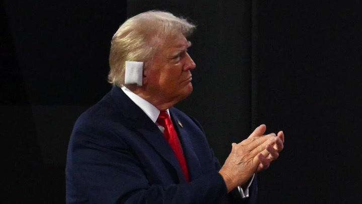 Trump appears emotional as he enters RNC with bandaged ear | News