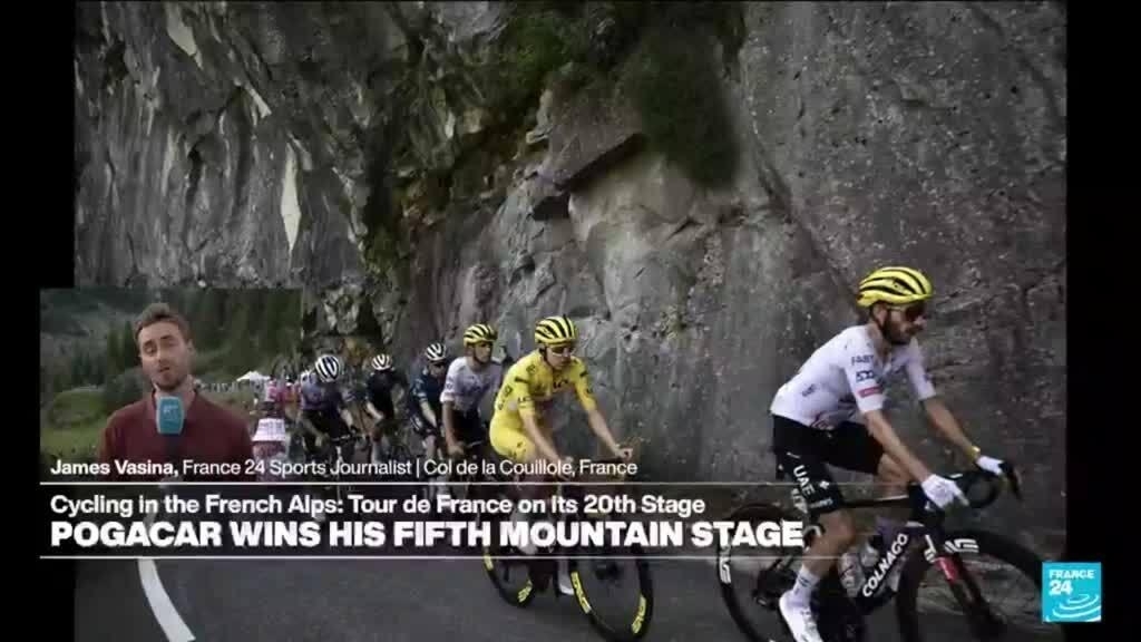 Pogacar beats rival Vingegaard again in Tour de France's penultimate stage