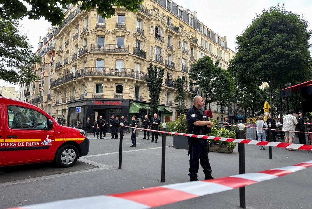 Car crash in Paris leaves three injured as vehicle ploughs into restaurant