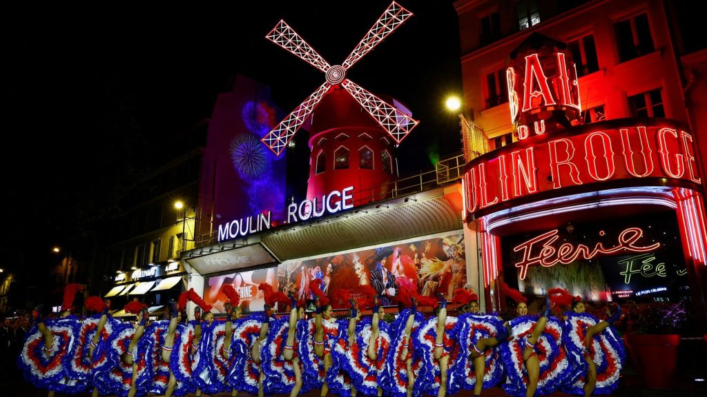 Moulin Rouge windmill restored after collapse – in time for Olympics | World News