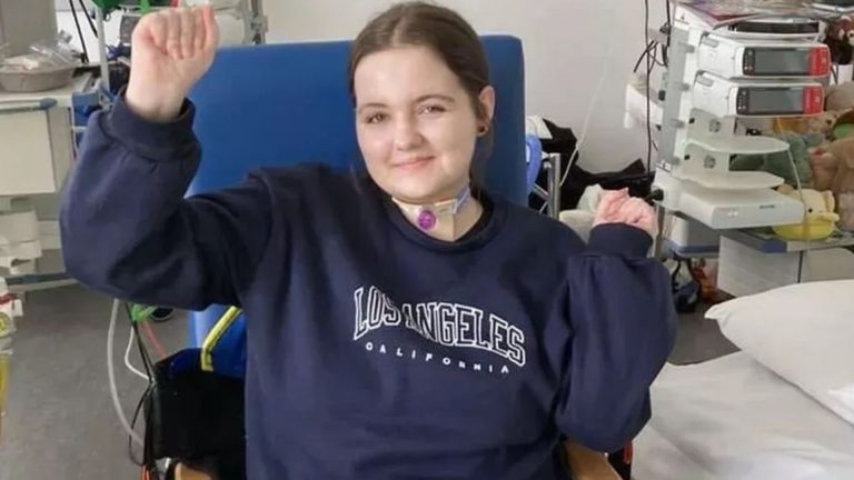 Schoolgirl, 14, left paralysed in hospital after collapsing with a bout of tonsillitis