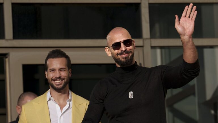 Controversial influencers Andrew and Tristan Tate leave Romania on US-bound flight