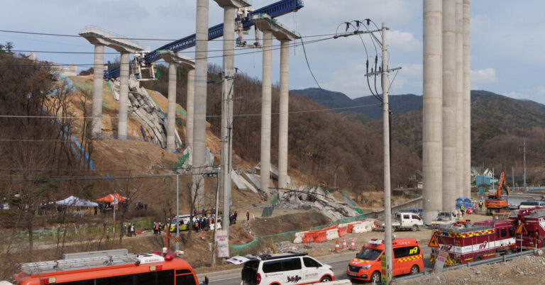 4 Workers Killed in Highway Bridge Collapse in South Korea