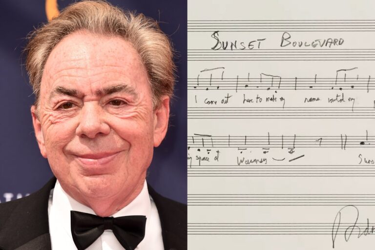 Andrew Lloyd Webber donates rare handwritten Sunset Boulevard score to raise money for LA wildfire victims