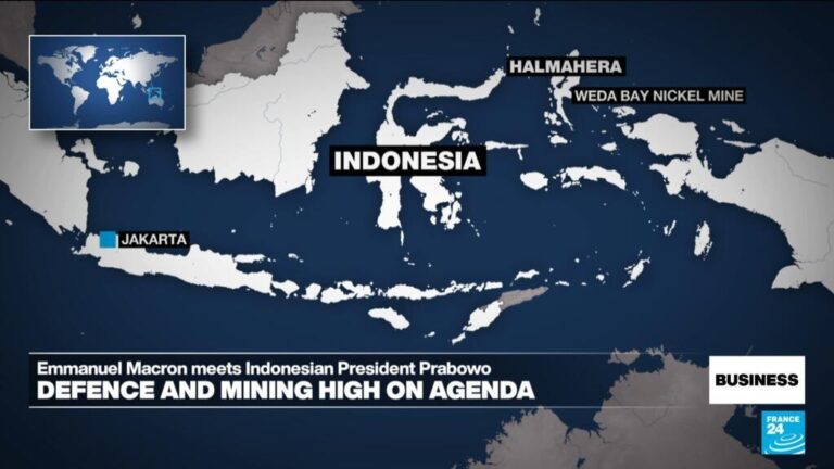 Mining and defence industries benefit from Macron's visit to Indonesia