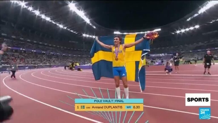 Duplantis soars to new pole vault record and retains world title